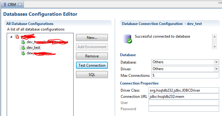 DB Editor with repacked HSQLDB